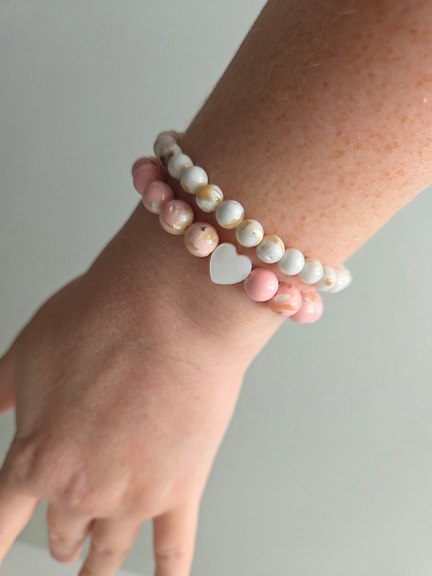 Seaside Softness- 8mm with Heart
