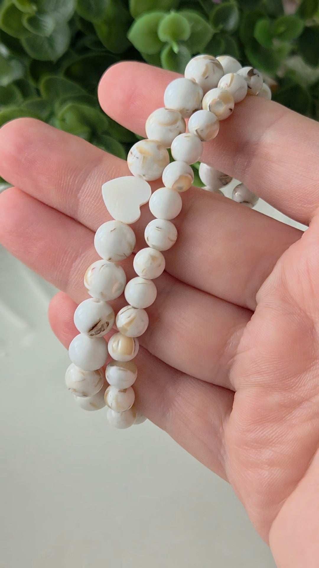 Seaside Softness- 8mm with Heart