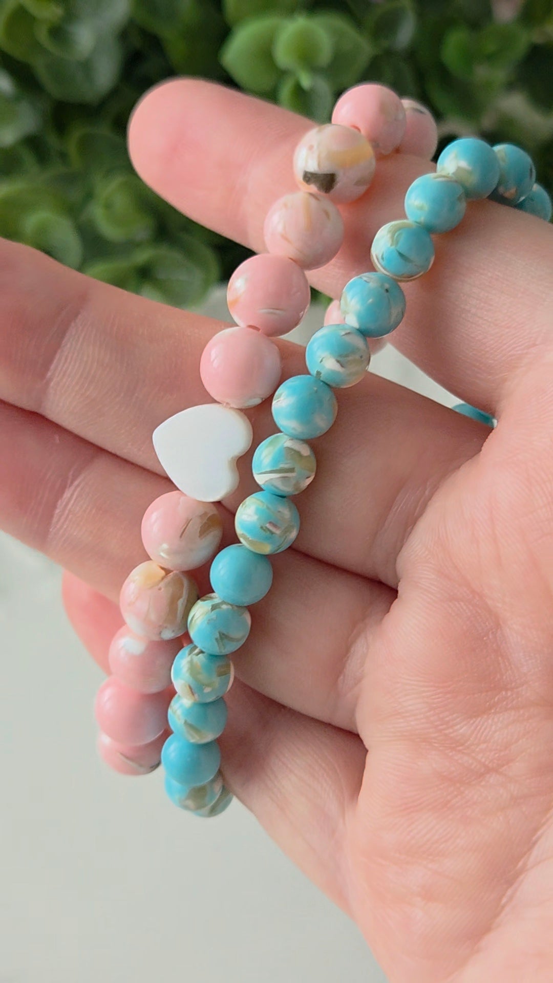 Seaside Softness- 8mm with Heart
