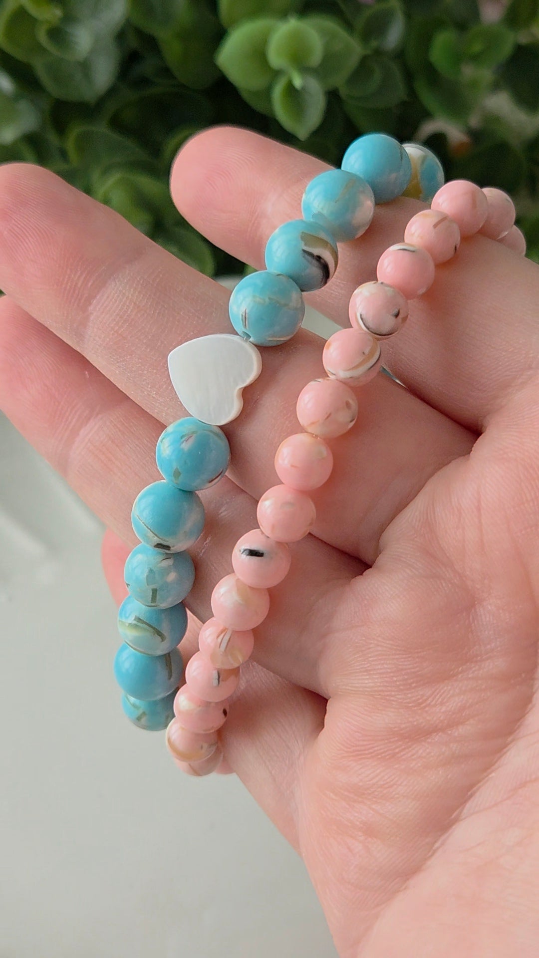 Seaside Softness- 8mm with Heart